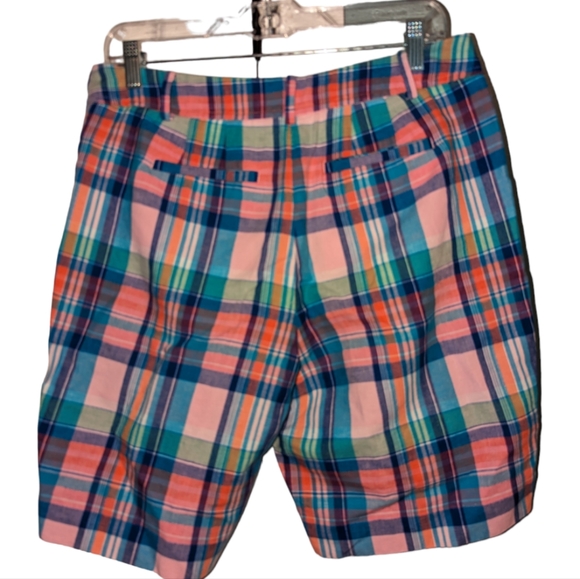Talbots women's Perfect Short, madras plaid, size 8P - Picture 2 of 10